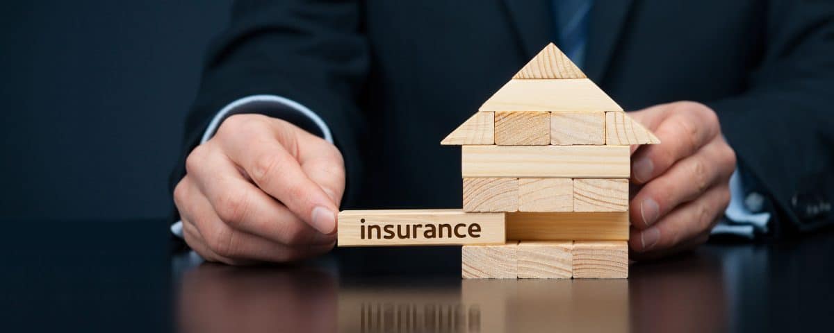 Family house insurance protection concept