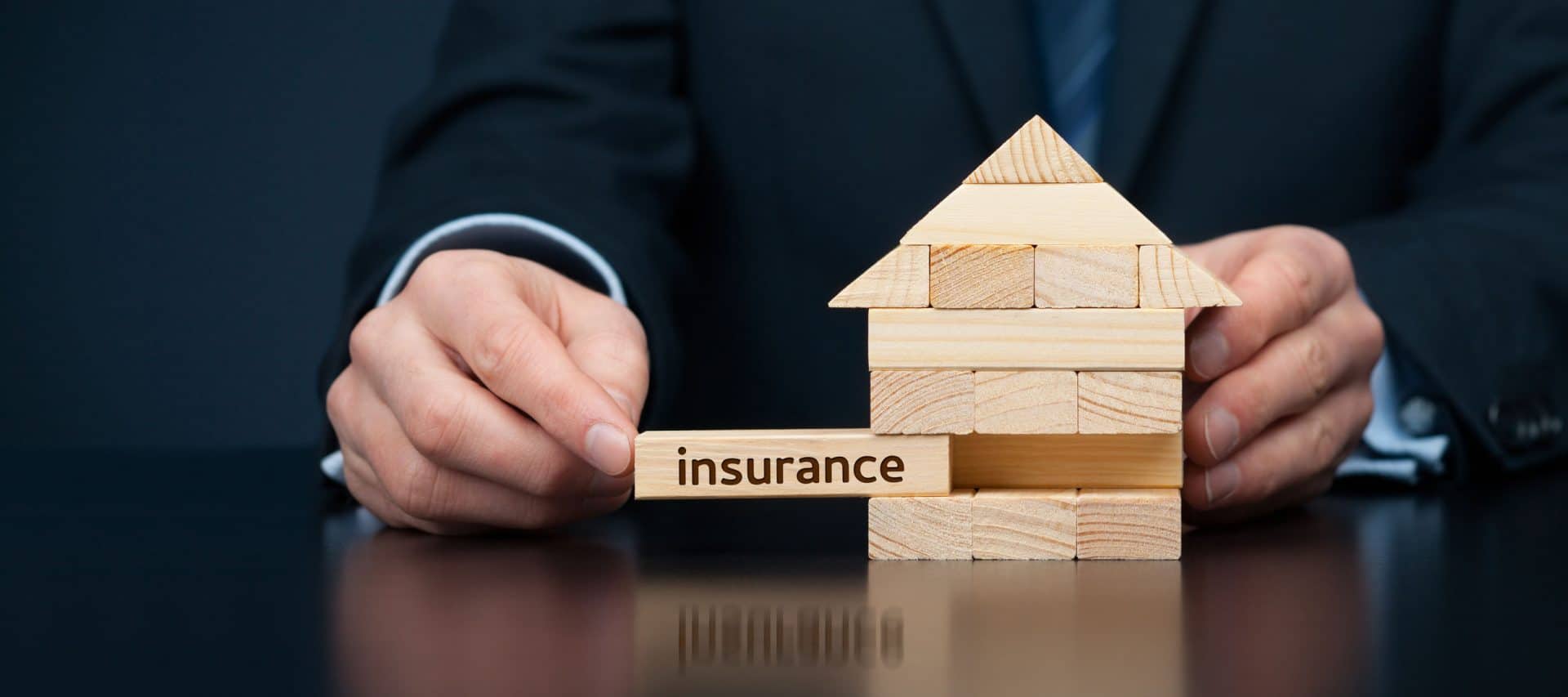 Family house insurance protection concept