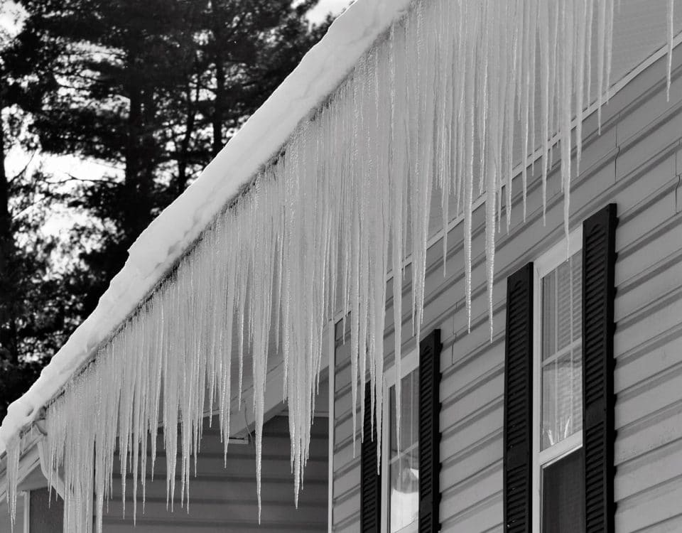 Freezing ice hazard from extreme winter storm conditions