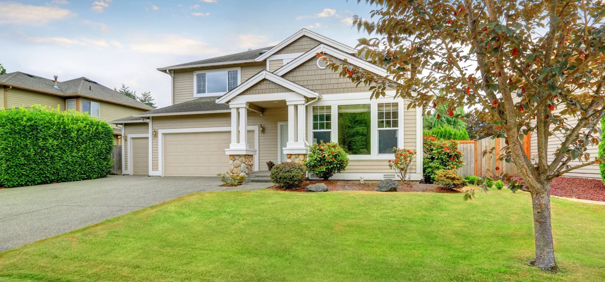 Exterior of a single family home