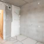 Unfinished basement in a home